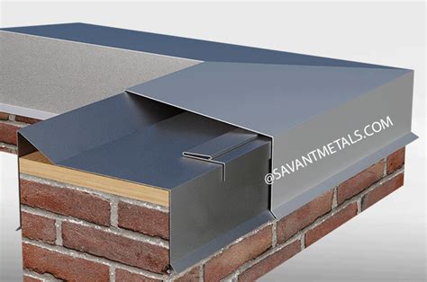 sheet metal coping|metal capping for parapet wall.